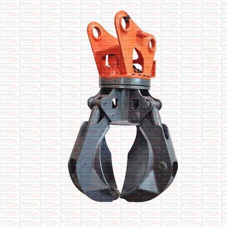 Excavator Hydraulic Orange Grapple