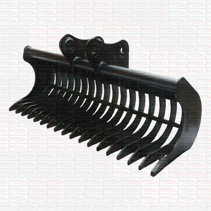 Mini Digger Rake Bucket